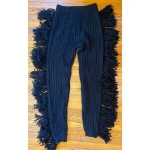 Hot & Delicious Black Sweater Fridge Jumpsuits Pants Women’s Small